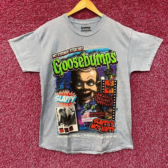 Goosebumps No Strings Attached RL Stines Horror T-Shirt L - Picture 1 of 4